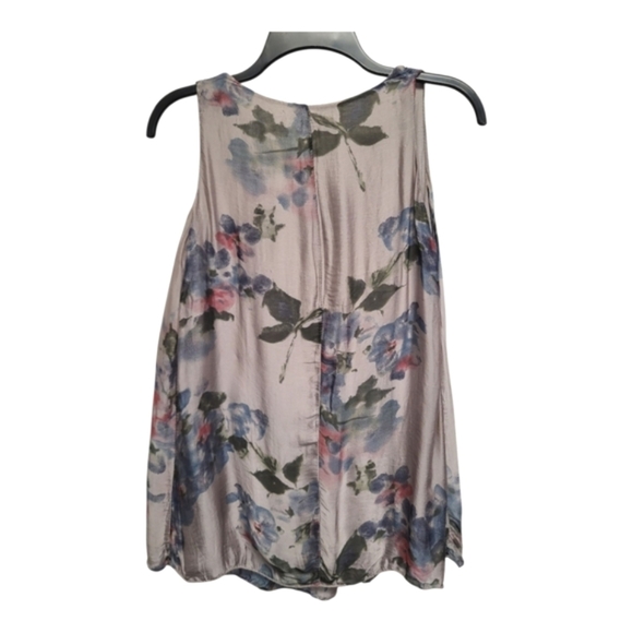 Beautiful H Trend Floral Silk Flowing Tank Top - Size XS - Picture 2 of 6